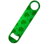 Shamrock Jumble Bar Blade Bottle Opener Green 18x4cm
