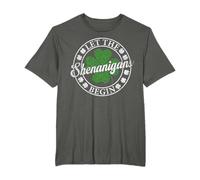 Shamrock Leaf St Patrick's Day Let The Shenanigans Begin T-Shirt