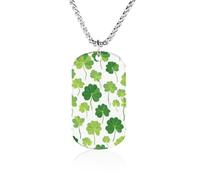 Shamrock Leaves Pattern Novelty Pendants Necklaces