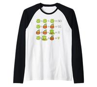 Shamrock Math Equation Funny St Patricks Teacher Student Raglan Baseball Tee