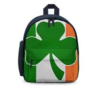 Shamrock on Ireland Flag Simple Mini Laptop Backpacks Business Travel Work Daypacks Lightweight Computer Bag