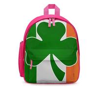 Shamrock on Ireland Flag Simple Mini Laptop Backpacks Business Travel Work Daypacks Lightweight Computer Bag