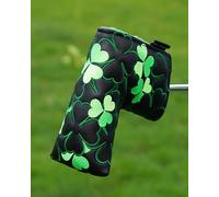 Shamrock Putter Cover, Golf Club Cover with Strong Magnetic Closure, PU Leather Waterproof Shamrock Golf Putter Mallet Cover Golf Accessories (Blade)