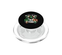 Shamrock Rock Music Funny St Patricks Day PopSockets PopGrip for MagSafe