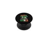 Shamrock Rock Music Funny St Patricks Day Present PopSockets Adhesive PopGrip