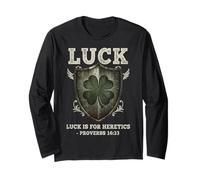 Shamrock Shield Faith Luck Heretics Long Sleeve T-Shirt