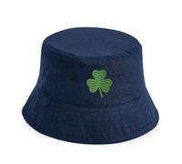 Shamrock St. Patrick's Day Bucket Hat - Green Hat with Lucky Clover Design for Men & Women (UK, Alpha, L, XL, Adults, Sand)