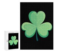 Shamrock St. Patrick's Day Jigsaw Puzzles for Adults 300 PCS Wooden Puzzles Unique Puzzle Gifts