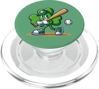 Shamrock Swining Baseball Bat St Patrick's Day baseball kids PopSockets PopGrip for MagSafe