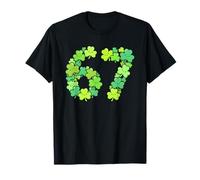 Shamrock with St Patrick's Six Seven Meme Irish Four Leaf T-Shirt