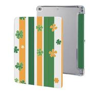 Shamrocks Irish Flag Clovers Stylish Tri-fold Tablet Case Compatible with IPAD 2017/2018/Air1/Air2 (9.7in) Anti-Scratch Covers with Pen Slot