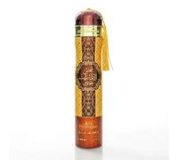 Shams Al Emarat Khususi Luxury Arabian Air Freshener with Decorative Tassel, 300 ml, Gold and Brown