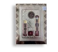 Shams Al Emarat Khususi Set With a Free Mini EDP Perfume - 3 Pieces Set of 100ml EDP + 250ml Deodorant + 300ml Air Freshener - Luxury Arabian Fragrance UAE