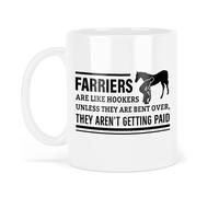 Shamsco Ceramic Coffee Mug | Stylish Printed Design | Tea & Coffee Cup Gift for Men Women Friends | 11oz (Farriers Mug)