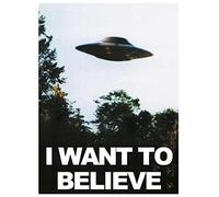 Shamsco I Want To Believe UFO Poster TV SERIES Giant Print(A2 - (420 x 594mm))