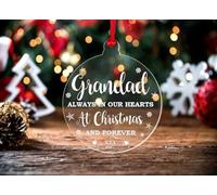 Shamsco Memorial Christmas Bauble Mum Dad Brother Sister grandmother Grandad Any Name Xmas Memory Keepsake Gift