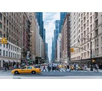 Shamsco New York Taxi Cabs Scene Giant Print Picture Poster(A5 - (148 x 210mm))