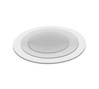 SHAMSCO Set of 2 Acrylic Round Ganaching Plates â€“ Clear Cake Decorating Boards for Ganache, Buttercream, and Frosting - (7.25 Inches)