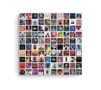 SHAMWZ 100 Piece Collage Kit, Album Cover, Music, Rapper, Band Posters Decorative Painting Canvas Wall Art Living Room Poster Bedroom Painting 20 x 20 Inches (50 x 50 cm)