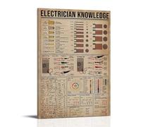 SHAMWZ Electrician Knowledge Posters, Electrical Diagrams Poster, Decorative Painting Canvas Wall Art, Living Room Poster, Bedroom Painting, 16 x 24 Inch (40 x 60 cm)