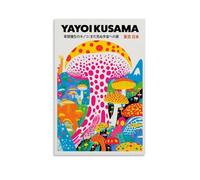 SHAMWZ Yayoi Kusama Acid Dreams Mushroom Wall Art Picture Print Modern Family Room Decor 16 x 24 Inches (40 x 60 cm)
