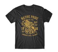 SHAN FENG Native Pride Tshirt Native American Shirt 100% Cotton Premium Black XL
