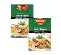 Shan-s Mix Sindhi Briyani Masala Powder Recipe and Seasoning Mix Healthy and Tasty Pakistan Origin 60 Gram Pack of 2