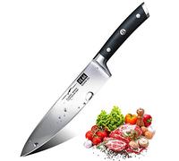SHAN ZU Chef's Knife 8 Inches High-Carbon High-Chrome 3-Layer Steel Stainless Steel Knives with G10 Handle - Classic series