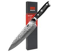 SHAN ZU Kitchen Knife 8 Inch Damascus Steel 67 Layers Japanese Chef Knife, Professional Kitchen Knives Ultra Sharp Cooking Knives High Carbon Super Steel Carving Knife Utility Knife with G10 Handle