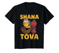 Shana Tova Rosh Hashanah T-Shirt, Youth, Black, 3T