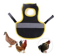 SHANBOYU Hen chicken saddle, hen chicken apron waterproof printed hen saddle chicken vest coat poultry back feather protection protective supplies 2pcs black