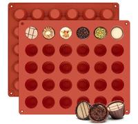 ShanBye Silicone Muffin Pan,30 Cups Non-Stick Cupcake Molds Reusable Baking Case Non Stick Heat-Resistant Silicon Mould Bakeware for Muffins Cakes Sweets Cupcakes Peanut Butter Chocolate Bread