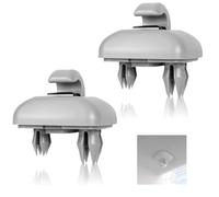 ShanBye Sun Visor Clips,2 PCS Grey Inner Sun Visor Clips Replacement Set Hook Bracket Hanger Replacement Car Suns Visors Holder Support Bracket and Hook Compatible with Car