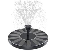 SHANCHAHUA Solar Fountain, 1.5W Solar Bird Bath Fountains Pump Floating Solar Powered Water Fountain with 6 Nozzles and Fixer, Solar Fountain for Bird Bath, Outdoors, Garden, Pond, Pool