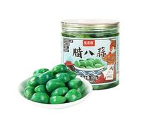 Shandong Specialty Laba Garlic, sweet and spicy pickled vegetable, fresh sugar garlic, pickled pickles, crisp vegetable snack, emerald green garlic, chili paste, side dish, condiment (Canned 400g,1)