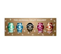 Shandy Shack | Complete Gift Mixed Case 4 Cans of 330ml. IPA Shandy, Elderflower Lager Top, Raspberry Lager & Ginger Beer Shandy. Craft Beer Shandy with Lower Alcohol, Gluten-Free and Vegan Friendly