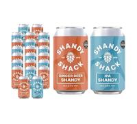 Shandy Shack Winter Mixed Case 12 Cans of 330ml IPA Shandy & Ginger Beer Lager Top Craft Beer Shandy with Lower Alcohol, Vegan Friendly & Gluten-Free • 2.5/2.8% ABV