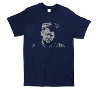 Shane MacGowan Pogues Inspired T-shirt - Irish Music Band Tour Fan Tee Shirts Dark Blue