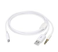 SHANFEILU Audio Cable 2 in1 Aux Cord Micro USB Male to USB Male 3.5mm Aux Standard Audio Plug Jack Connection Cable for Bluetooth Speaker with Micro USB Port 3.28Ft