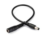 SHANFEILU DC Power Extension Cable 5.5mm x 2.1mm Male to 5.5mm x 2.5mm Female 12V 22AWG DC 5521 Male to 5525 Female Adapter for Laptop Solar Camera Router LED Projector 30cm/11.81inch 2pcs