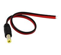 SHANFEILU DC5521 Power Male Pigtails Cable 22AWG 5V 3A DC5.5mm x 2.1 mm Male to Bare Wire Open End Power Cable for Security Camera LED Strip Light 0.3m/11.81inch 2pcs