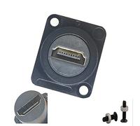 SHANFEILU HDMI D Panel Mount Connector Extender Socket Solderless Adapter | Series D-Type HDMI Coupler Female to Female Adapter Converter Pass Through 3D&4K Connector with Screws