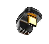 SHANFEILU U Shape USB C Adapter 40Gbps 180 Degree Angle USB 4 Adapter Type C Male to Female Extender PD 100W Fast 8K@60Hz for Laptop,Tablet,Type C Device