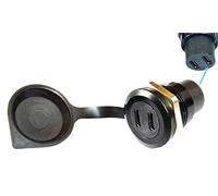 SHANFEILU USB 3.1 Type C Adapter Threaded Dual Female to Dual Female Coupler 10Gbps Black with Dust Cover