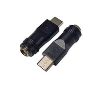 SHANFEILU USB C to DC Power Adapter Type C USB Male to DC 5.5x2.1mm Female Connector DC5521 Female to Type C Male Adapter for Laptop PC Smart Phone 2 PCS
