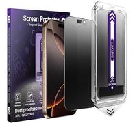 SHANG PIN JIA 2-Pack Matte Privacy Screen Protector for iPhone 16 Pro Max,Anti-Glare & Anti-Spy,Anti-Fingerprint,Smooth as Silk,Easy Installation, Military-Grade 9H Hardness