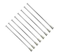 SHANGCHENG 20 Pieces 8G 4.0 mm Diameter Straight Pull Motorcycle Spokes 304 Stainless Steel Material Motocross Wheel Spokes and Caps (Length 165 mm)