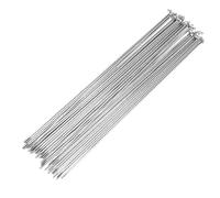 SHANGCHENG 40pcs 131mm-180mm 14G 14K 2.0mm Silver Bike Spokes Stainless Steel Mountain Road (175 mm)