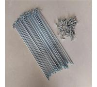 SHANGCHESO 12G Diameter 2.5mm Electric Fit For Bicycle Spokes Length 170-305mm Steel 40PCS with Nipples(175mm)