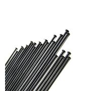 SHANGCHESO 14G/14K Black Straight Pull For Bicycle Spokes Stainless Steel Spokes Round Body 2MM Spokes With Copper Cap 167-296mm Customize Size(285mm 10pcs)